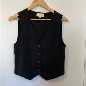 Black Sleeveless Vest